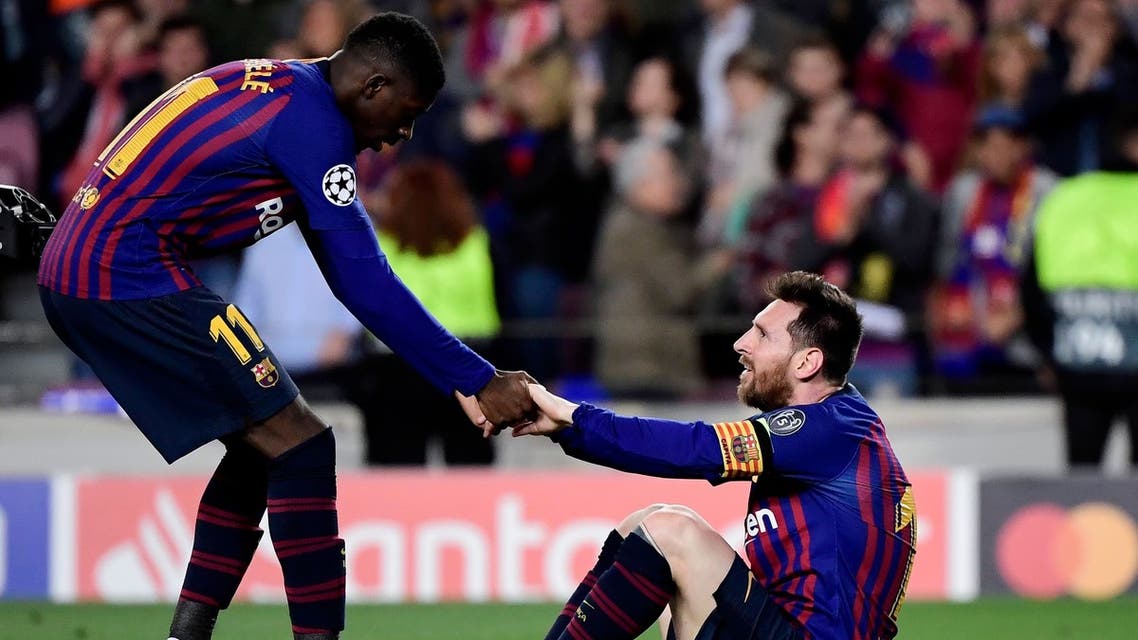 ديمبلي ميسي برشلونة