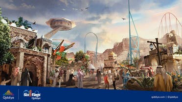 Qiddiya six flags (Twitter: @qiddiya)