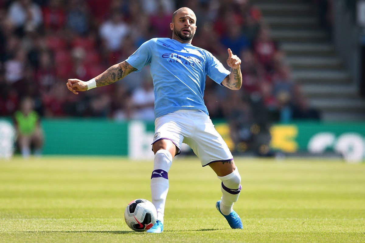  Manchester City’s English defender Kyle Walker controls the ball during the Premier League football match against Bournemouth on August 25, 2019. (AFP)