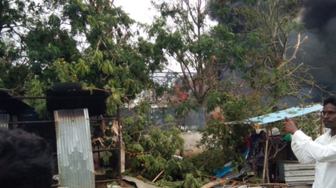 Explosion in India's Shirpur. (Twitter)
