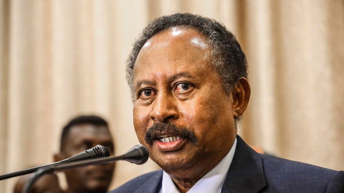 Prime Minister Abdalla Hamdok speaks during a press conference in Khartoum, Sudan. (File photo: AP)