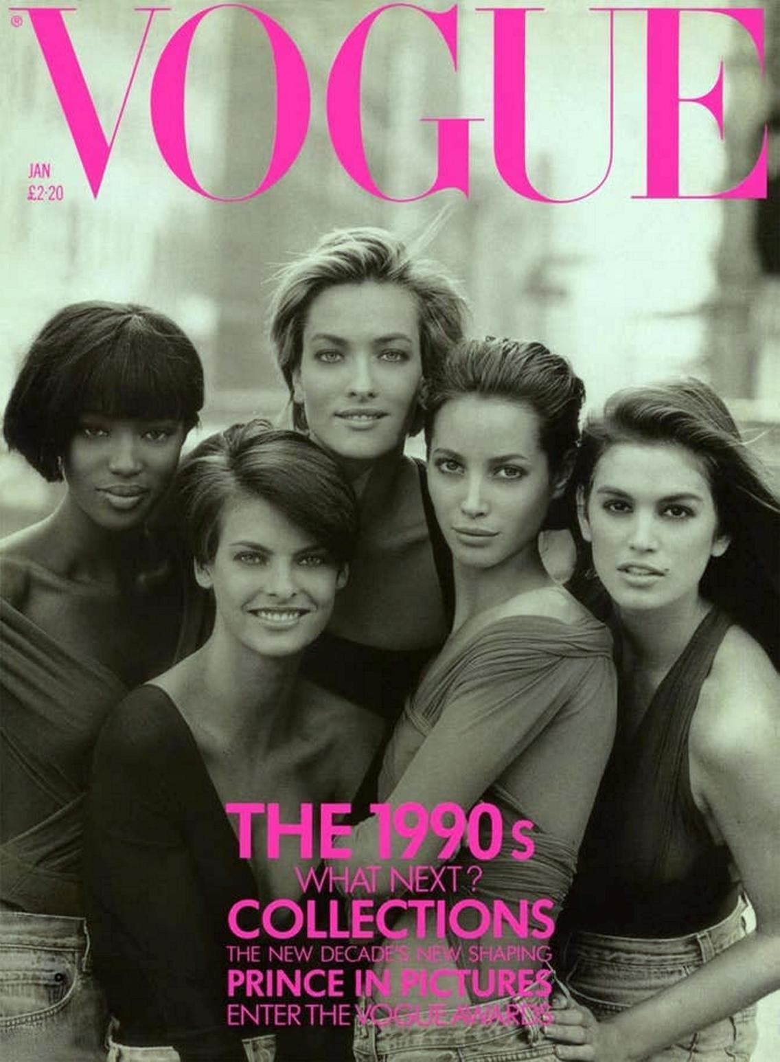 إحدى أشهر صوره على غلاف مجلة فوغ في العام 1990