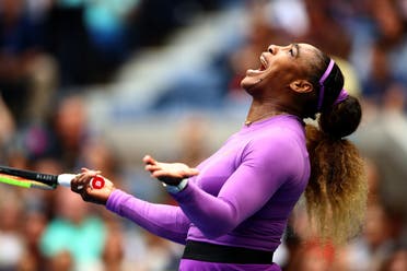 Serena Williams of the United States reacts during her Women’s Singles final match against Bianca Andreescu of Canada at the US Open on September 7, 2019. (AFP)