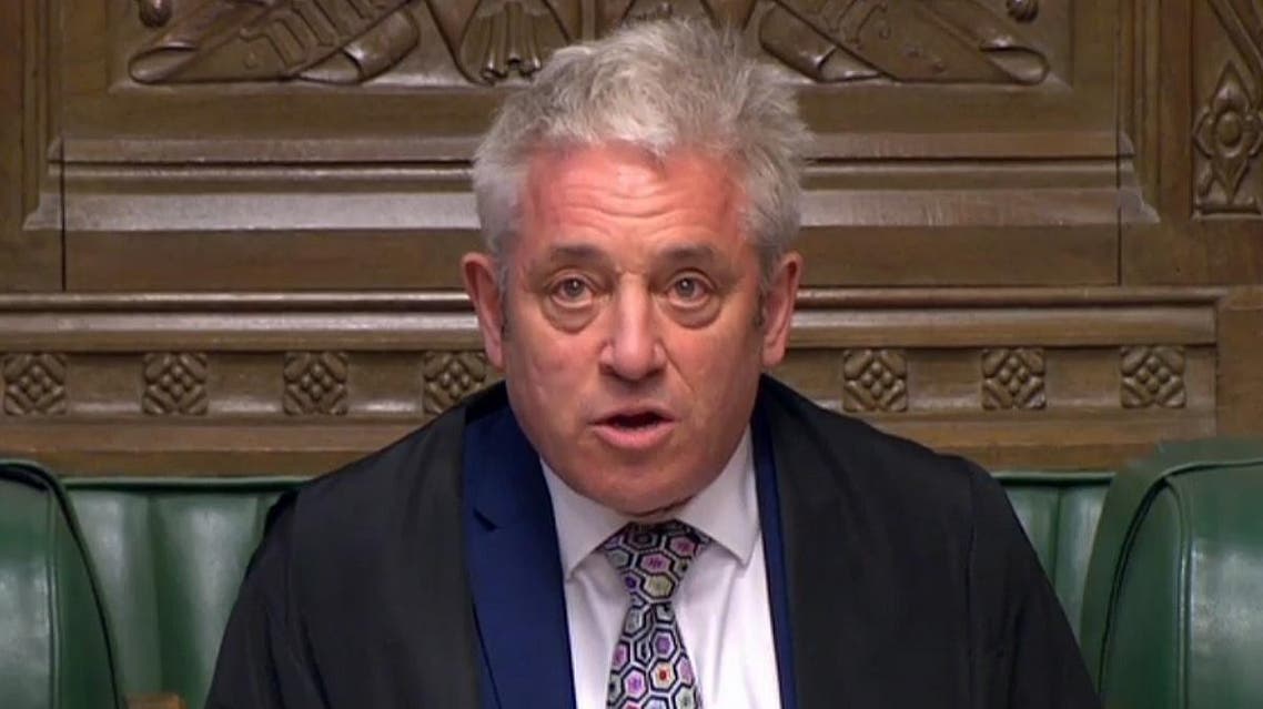 Speaker of the House of Commons John Bercow making a statement. (File photo: AFP)