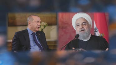 الرئيسان الإيراني حسن روحاني والتركي رجب طيب أردوغان
