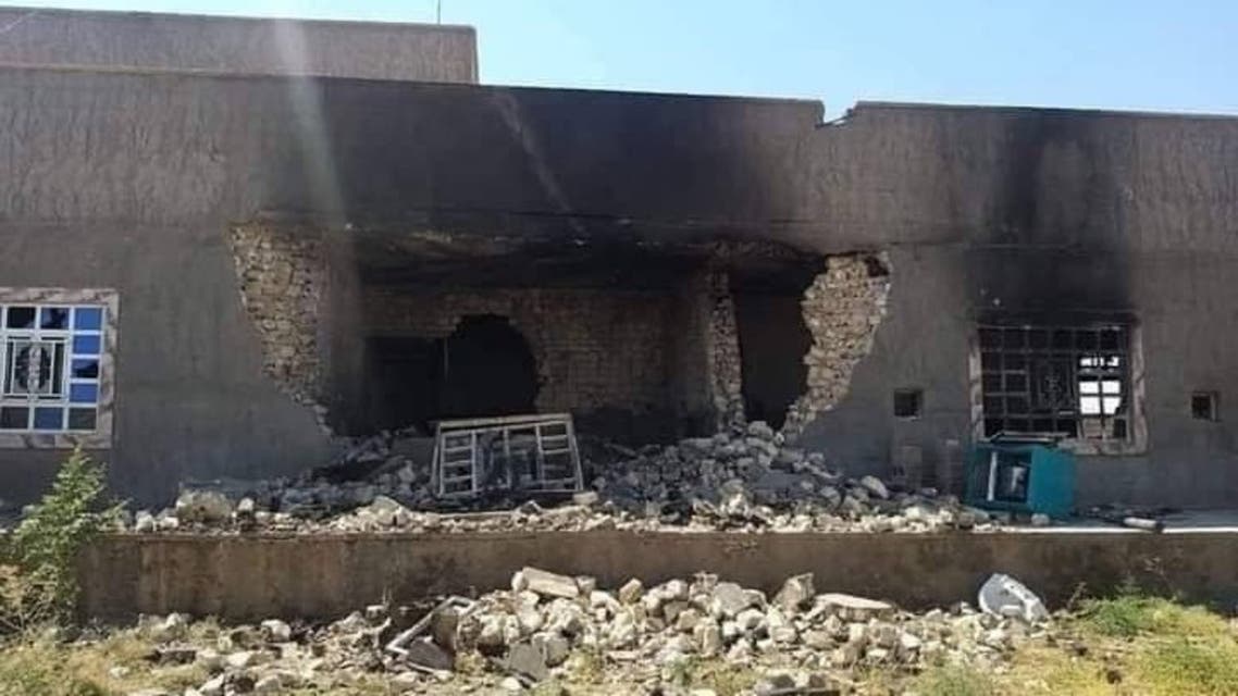 انفجار مخزن للحشد في منطقة المعمورة التابعة لقضاء هيت