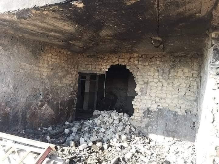 انفجار مخزن للحشد في منطقة المعمورة التابعة لقضاء هيت