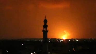 Screengrab of strike on Gaza September 11 Israel Palestine Hamas - AFP
