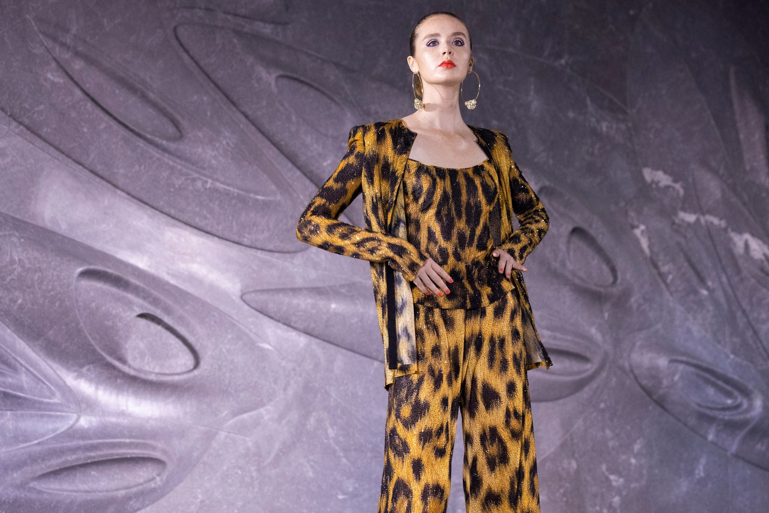 Naeem Khan leopard print 2019 - AP
