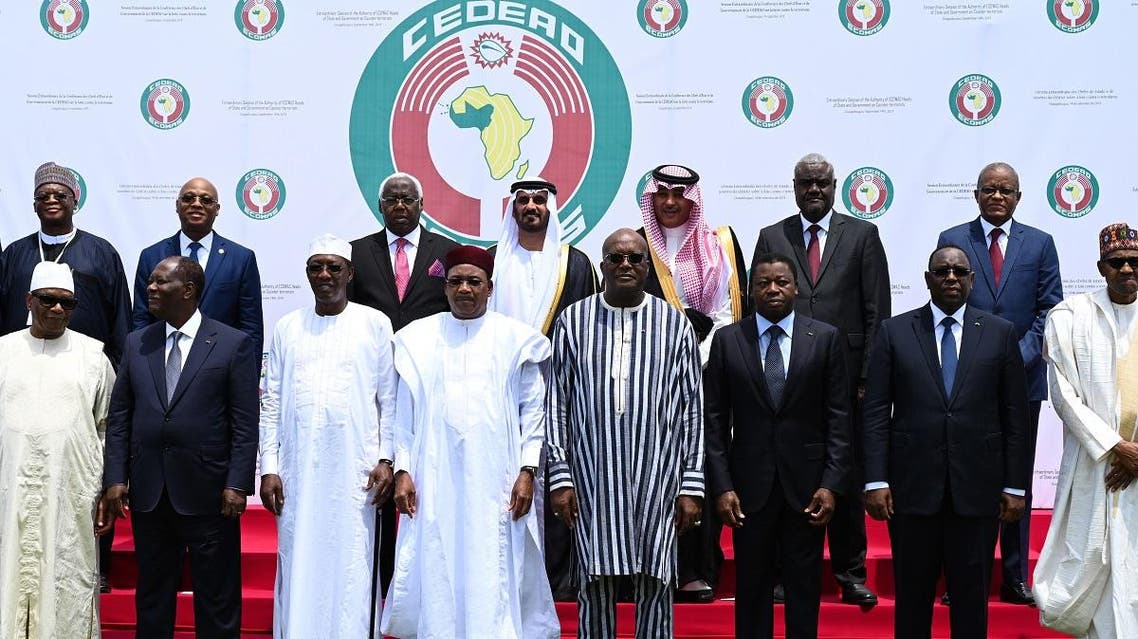 West African leaders meet in the capital of Burkina Faso on September 14, 2019. (AFP)