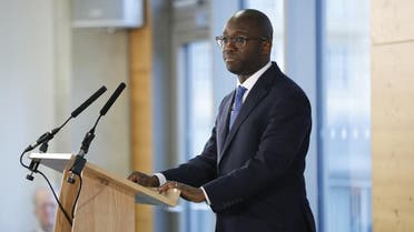 Conservative MP Sam Gyimah, the former universities minister who resigned over the prime minister's Brexit deal, speaks at an event organised by the People's Vote campaign group supporting a second referendum on the Brexit vote in London on January 7, 2019. (AFP)