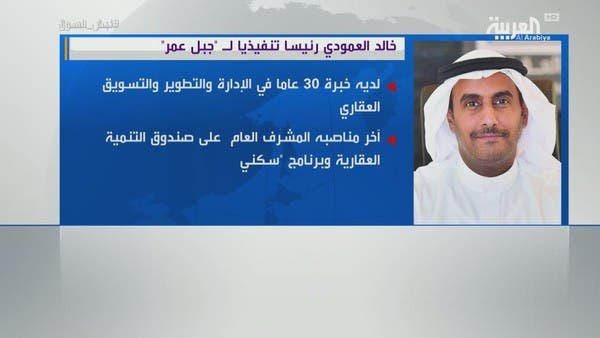 خالد العمودي رئيساً تنفيذياً لـ جبل عمر  بدءاً من نوفمبر