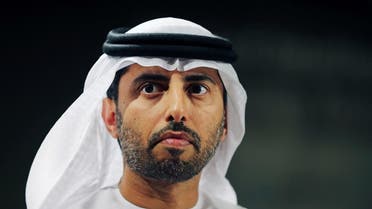 Suhail bin Mohammed al-Mazroui, UAE Oil Minister listens during his appearance at the 6th Gulf Intelligence UAE Energy Forum in Abu Dhabi. (AP)