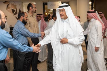 Saudi Arabia’s Energy Minister Prince Abdulaziz bin Salman inspected on Saturday the Saudi Aramco facilities in Abqaiq1. (SPA)