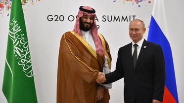 Saudi Arabia's Crown Prince Mohammed bin Salman (L) and Russia's President Vladimir Putin hold a bilateral meeting on the second day of the G20 Leaders' Summit in Buenos Aires, on December 01, 2018. The leaders of countries representing four-fifths of the global economy opened a two-day meeting in Argentina facing the deepest fractures since the first G20 summit convened 10 years ago in the throes of financial crisis.
