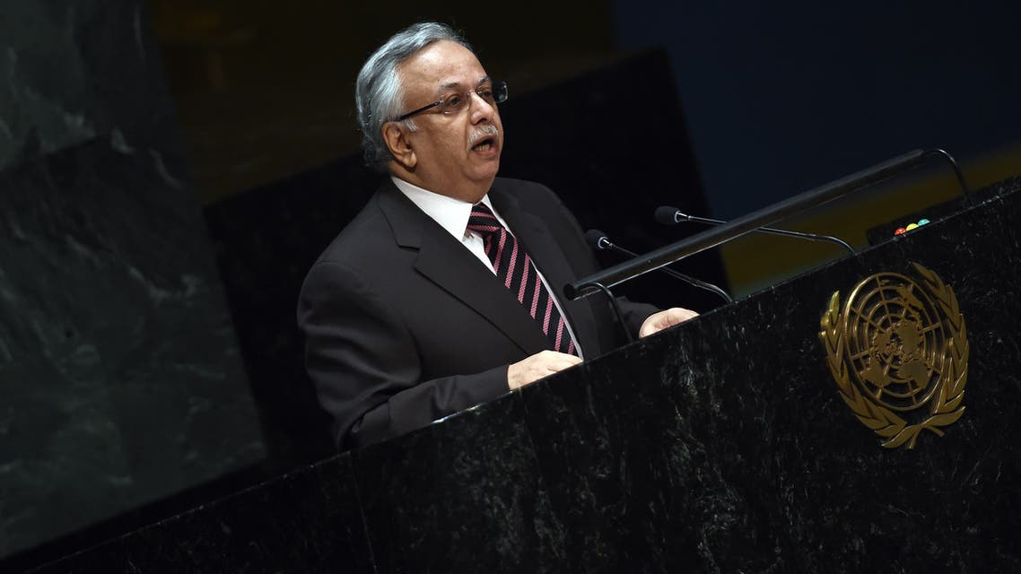 NEW YORK, NY - MAY 15: Saudi Arabian Ambassador to the United Nations Abdallah Al-Mouallimi speaks ahead of a vote at the United Nations calling for a political transition in Syria on May 15, 2013 in New York City. The 193-member UN General Assembly was to vote on an Arab-backed resolution condemning the regime of Syrian President Bashar Assad for human rights abuses and its escalating use of heavy weapons in the country's civil war. John Moore/Getty Images/AFP
