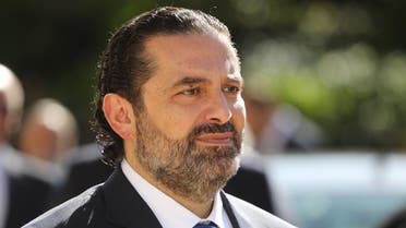 Lebanese Prime Minister Saad Hariri speaks to the press following a meeting with the French President at the Elysee Palace in Paris on September 20, 2019. (File photo: AFP)