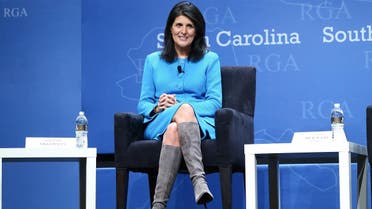 File photo of Nikki Haley participatinin a panel discussion during the Republican Governors Association annual conference on November 18, 2015, in Las Vegas. (AP)