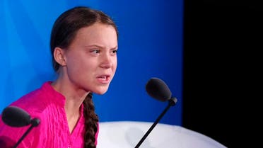 16-year-old Swedish Climate activist Greta Thunberg speaks at the 2019 United Nations Climate Action Summit at U.N. headquarters in New York City, New York, U.S. (Reuters)