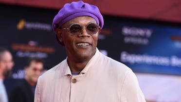 Samuel L. Jackson arrives at the world premiere of “Spider-Man: Far From Home” on June 26, 2019, at the TCL Chinese Theatre in Los Angeles. (AP)