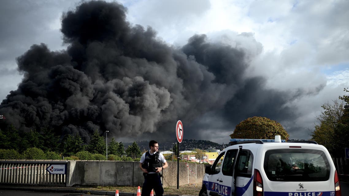 Chemical fire factory Rouen north France Lubrizol Normandy police - AFP