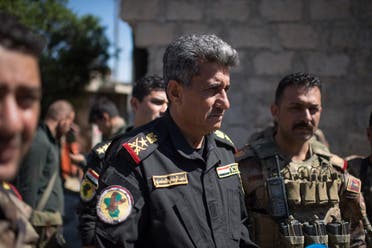 General Abdul Wahab Al-Saadi in West Mosul's Tenek neighbourhood on April 25, 2017. (AFP)