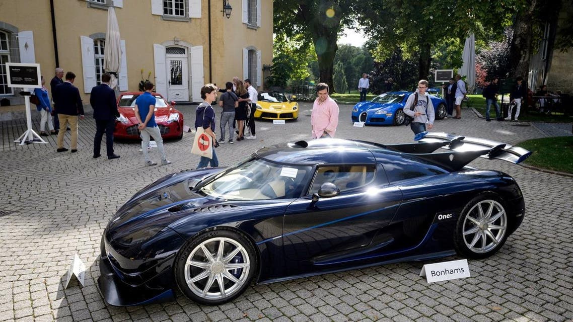 A collection of luxury cars seized from Equatorial Guinea's vice president Teodorin Obiang Nguema will be auctioned off in Switzerland on September 29, 2019 and are estimated to bring in 18.5 million Swiss francs. (AFP)