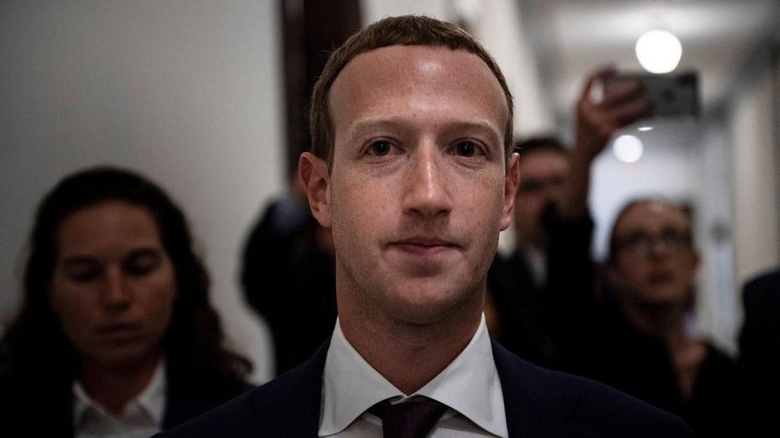 Facebook CEO Mark Zuckerberg walks to meetings for technology regulations and social media issues on September 19, 2019, in Capitol Hill, Washington, DC. (AFP)