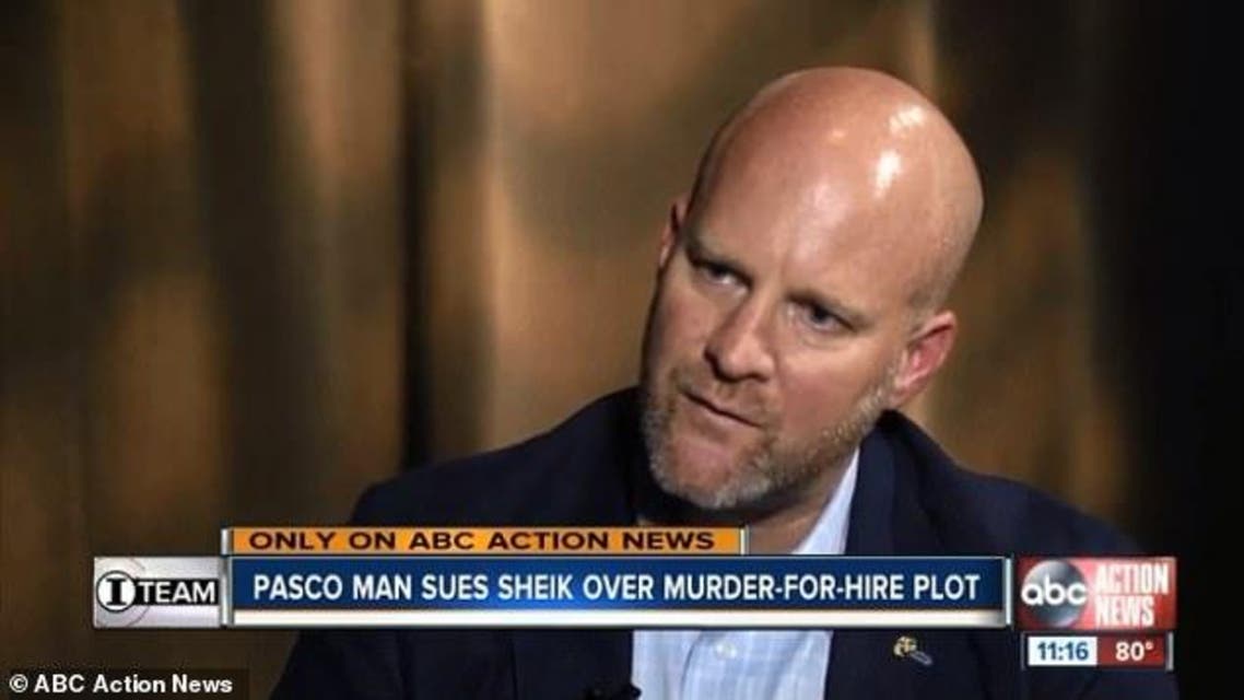 Matthew Pittard, an ex-Marine previously hired as the Qatari Sheikh's head of US security. (Screen grab))