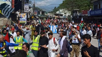 Police block thousands marching in Pakistani Kashmir