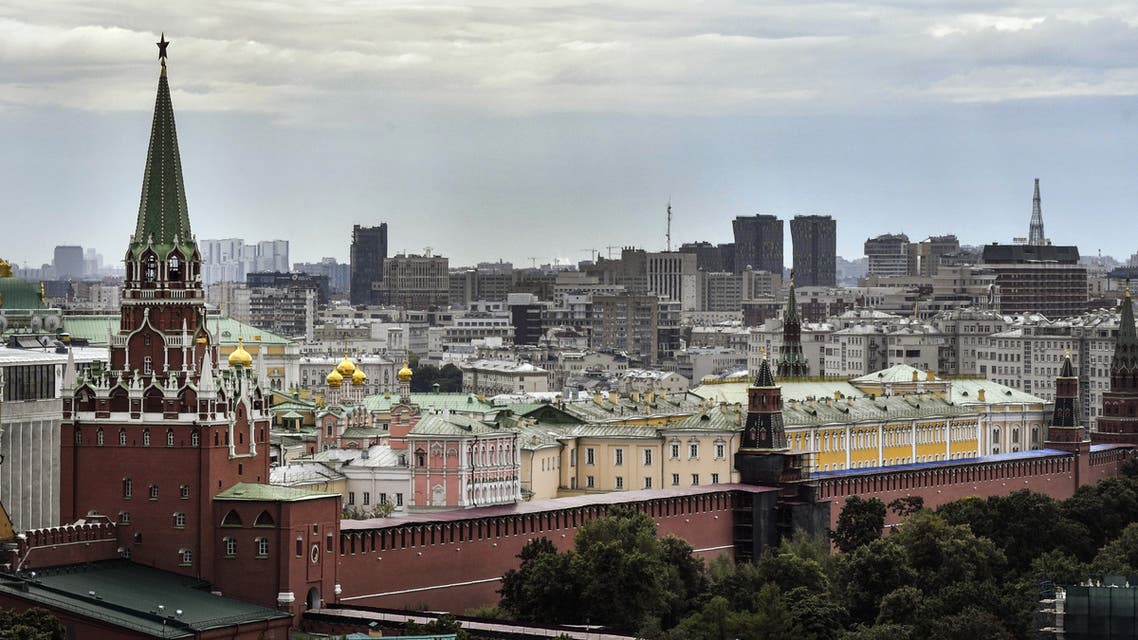 A view of the Kremlin and Red Square in downtown Moscow