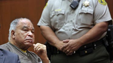 Samuel Little listens as he is sentenced to three consecutive terms of life in prison without parole for murdering three women in the late 1980s, in a Los Angeles courtroom Thursday, Sept. 25, 2014.  (AP)