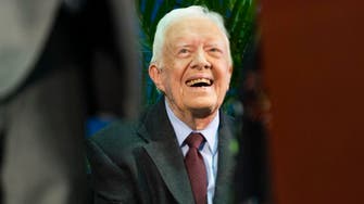 Former US President Carter falls, requires stitches