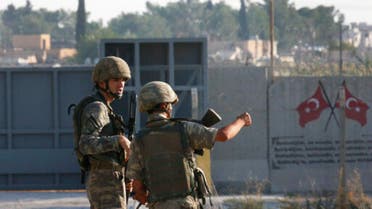 جنود من الجيش التركي على الحدود مع سوريا