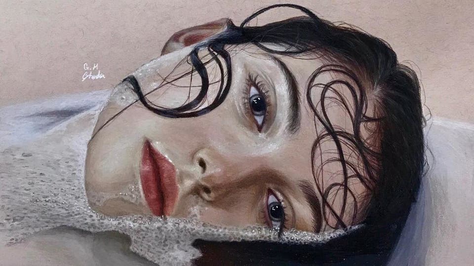 بالصور فنانة سعودية تبدع في رسم الوجوه بدقه مذهلة