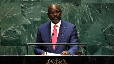 Liberia's President George Manneh Weah addresses the 74th session of the United Nations General Assembly at UN headquarters. (File photo: Reuters)