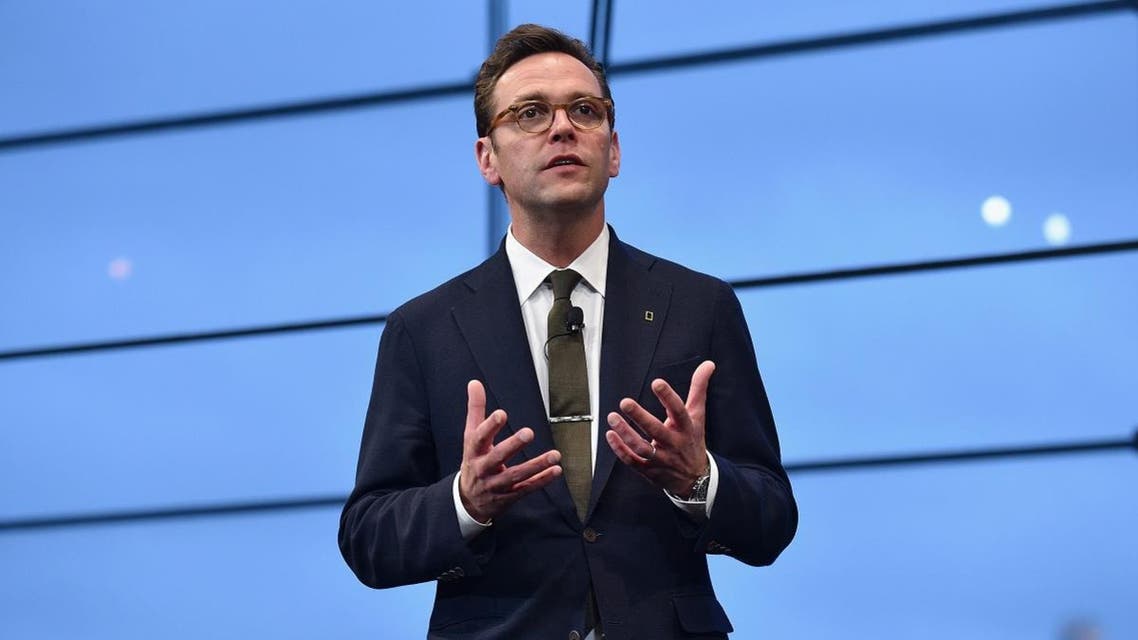 CEO of 21st Century Fox James Murdoch speaks at National Geographic's Further Front Event at Jazz at Lincoln Center. (AFP)