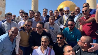 Saudi Arabia’s football team visits al-Aqsa in Jerusalem ahead of West Bank game