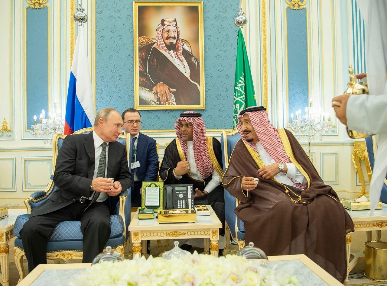 الملك سلمان والرئيس الروسي فلاديمير بوتين