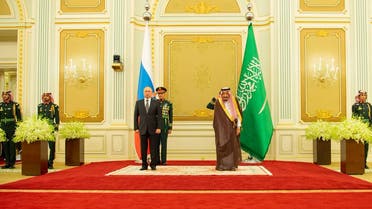 Saudi King Salman hosts meets Russian President Russia Vladimir Putin Arabia - SPA