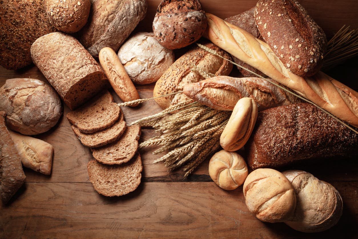 Different types of bread. (Stock image)