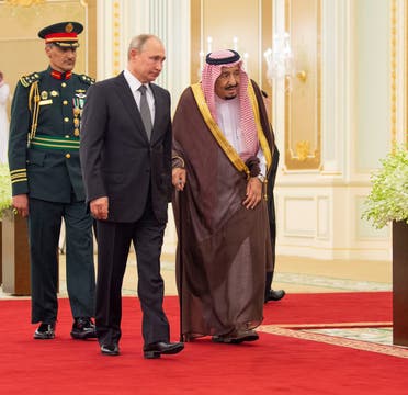 Putin Salman Russia President Vladimir King Abdulaziz visit to Riyadh Saudi Arabia - SPA