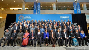 Governors of central banks gather for a group photo at the International Monetary Fund and World Bank's 2019 Annual Meetings of finance ministers and bank governors, in Washington, October 19, 2019. REUTERS