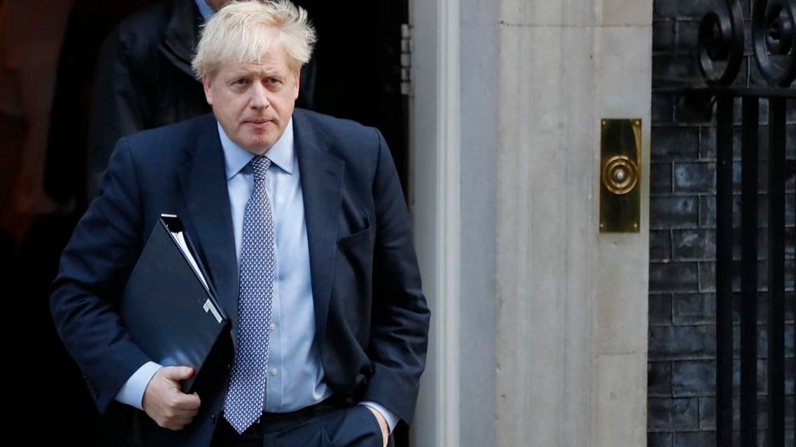 Britain’s Prime Minister Boris Johnson leaves 10 Downing Street in central London on October 19, 2019. (AFP)