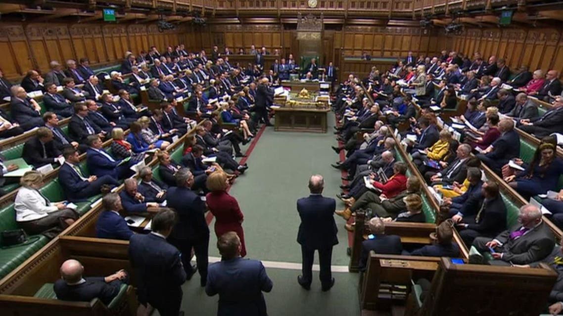 British Prime Minister Boris Johnson speaking in the House of Commons, London during the debate for the European Union Withdrawal Agreement Bill: Second Reading. Tuesday, Oct. 22, 2019. (AP)