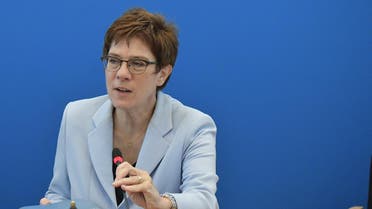 German Defense Minister Annegret Kramp-Karrenbauer. (AFP)