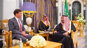 Saudi King Salman receives US Secretary of Defense Mark Esper