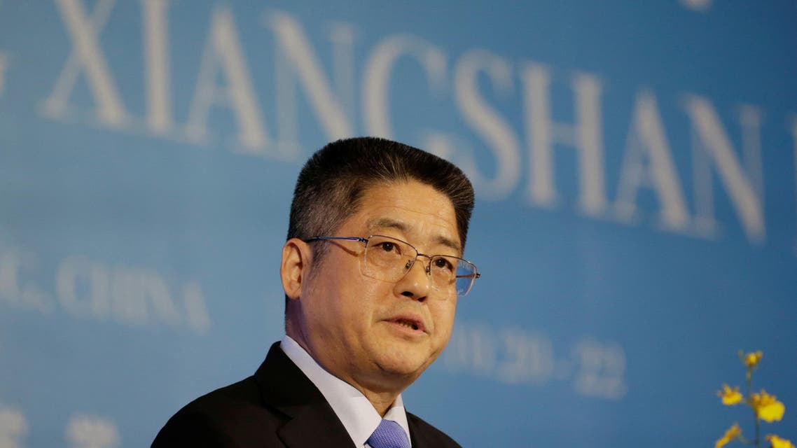 China's Vice Foreign Minister Le Yucheng speaks at the Xiangshan Forum in Beijing, China October 22, 2019. REUTERS/Jason Lee