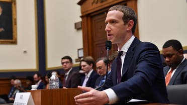 Facebook Chairman and CEO Mark Zuckerberg testifies before the House Financial Services Committee on An Examination of Facebook and Its Impact on the Financial Services and Housing Sectors in the Rayburn House Office Building in Washington, DC on October 23, 2019. (AFP)