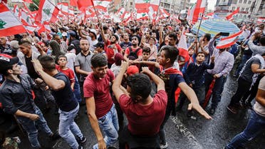من تظاهرات لبنان(23 أكتوبر- فرانس برس)